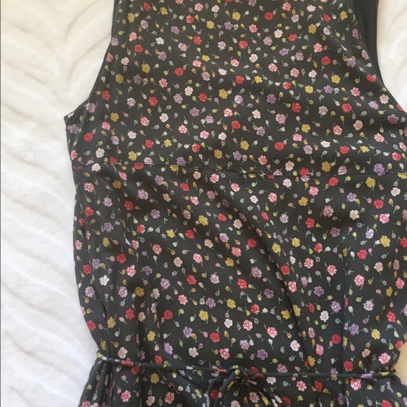 Gap Floral Dress Grey Sleeveless Size X-small Sundress - Picture 8 of 9